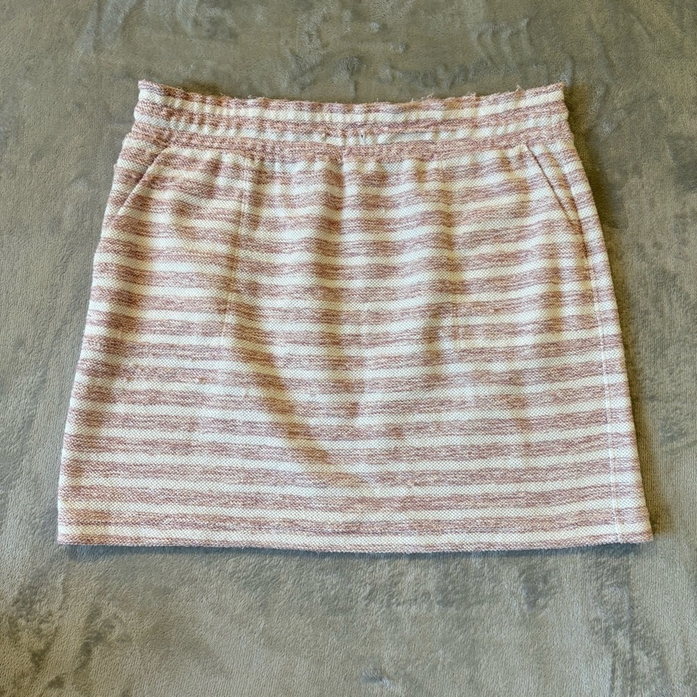 LOFT Smocked Mini Pencil Beach Vacation Stretch Skirt Sz XL